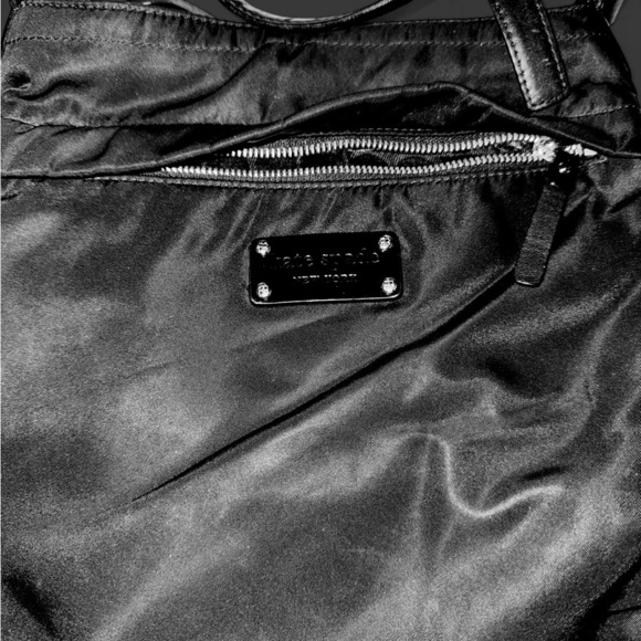 Kate Spade Great Preowned Condition- Black Nylon Crossbody - Picture 2 of 9